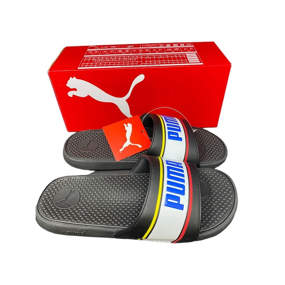 Puma Size 4 Junior Cool Cat Sport Retro BX JR Slide Sandals Black 382478-03 Kids
